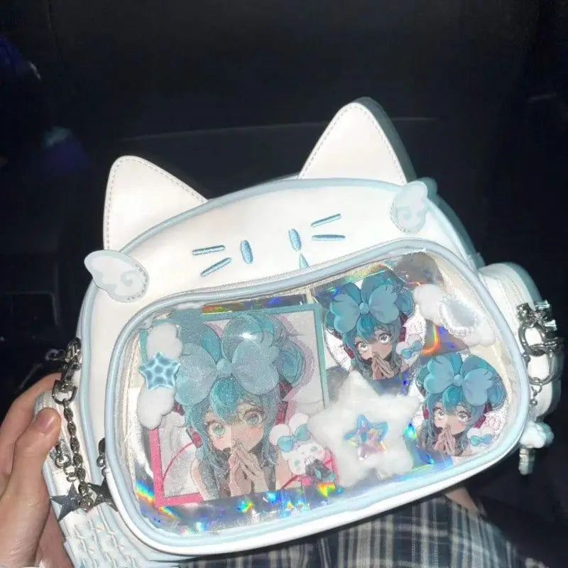Cute Solid Black Ita Bag | Stylish Women's Everyday Backpack