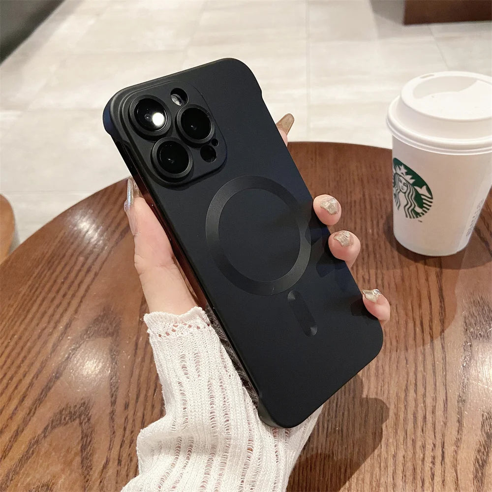 Magnetic Wireless Charging Case for iPhone | Ultra-Thin Matte Cover