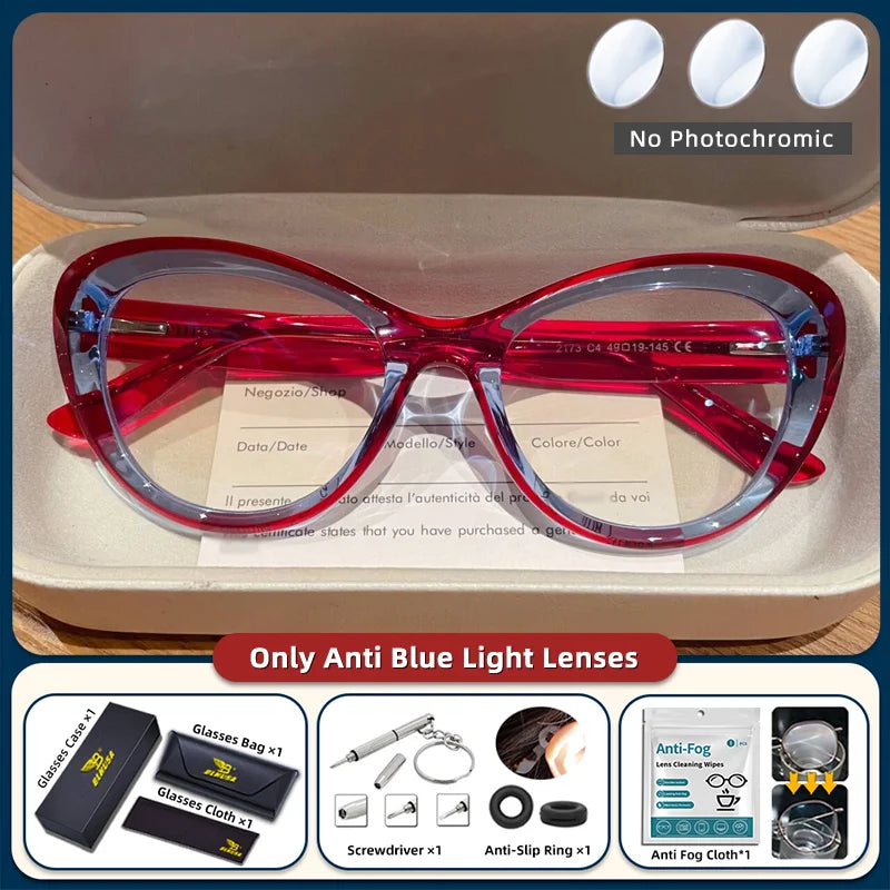 Trendy Women's Cat Eye Blue Light Blocking Reading Glasses