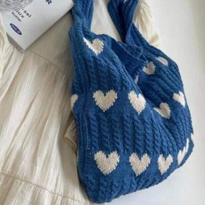 Exquisite Woolen Handheld Shoulder Bag | Stylish Casual Tote