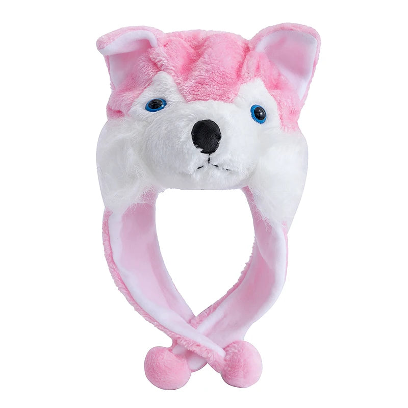 Unisex Funny 3D Bulls Head Plush Winter Beanie | Cozy Cartoon Hat