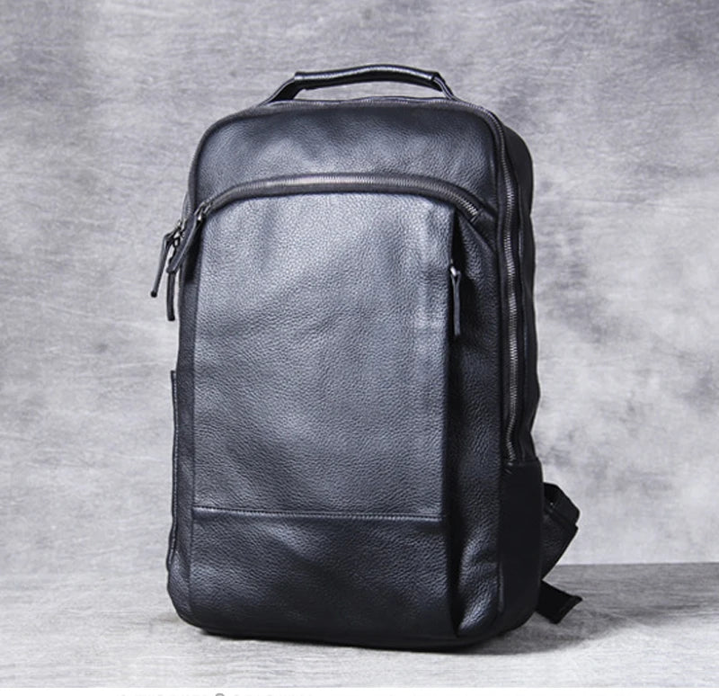 Vintage Genuine Leather Backpack for Men | Stylish Daily Rucksack