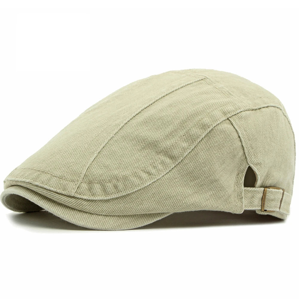 Unisex Adjustable Denim Beret Hat | Stylish Artist Cap