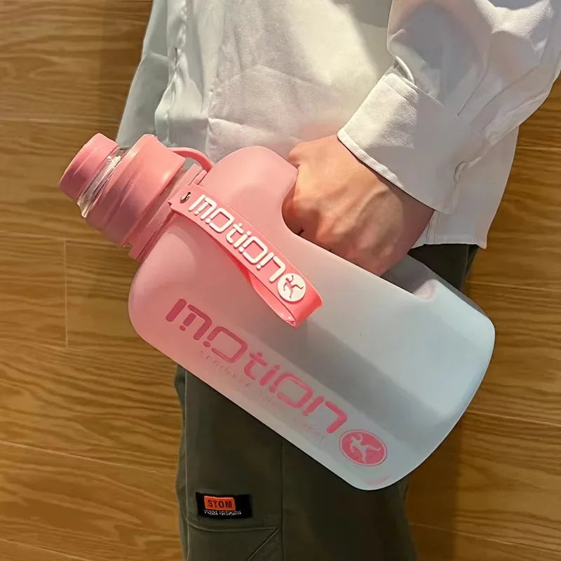2 Liter Sports Water Bottle with Straw | Large Capacity Fitness Kettle