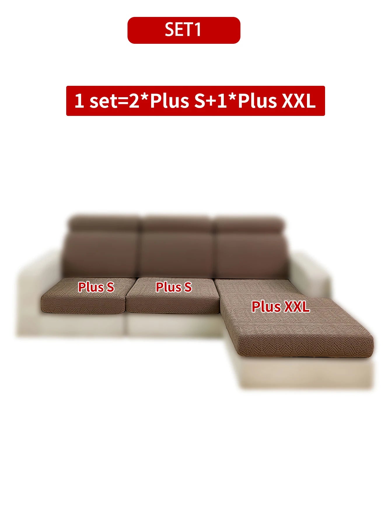 Elastic Jacquard Polar Fleece Sofa Cushion Covers | Pet-Proof Design