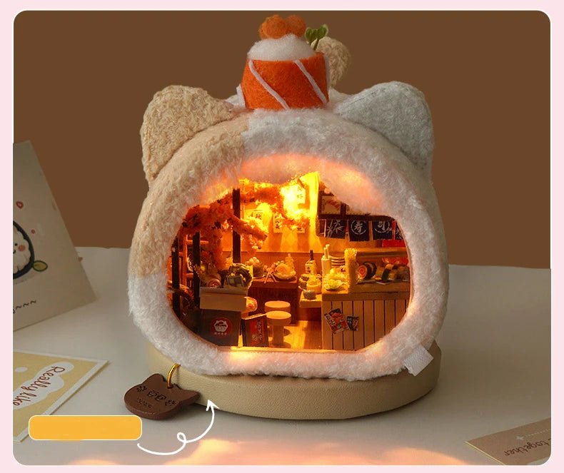 DIY Mini Wooden Dollhouse Kit | Creative Room Assembling Toy