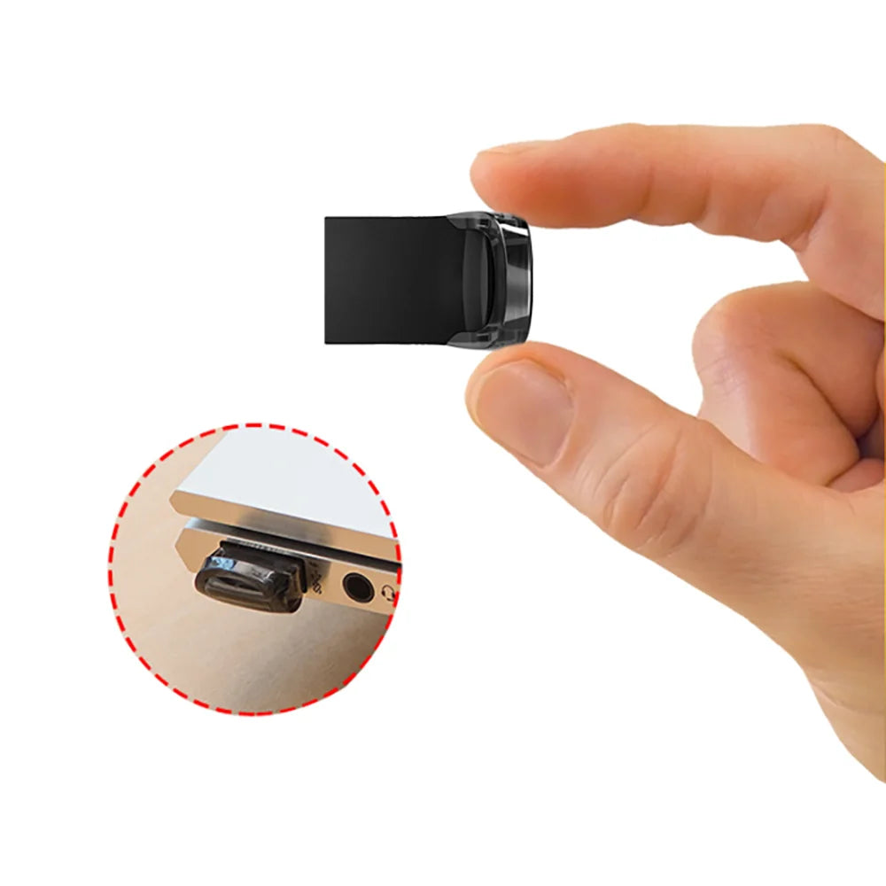 Mini USB Flash Drive 128GB | Ultra Compact Pen Drive & Gift