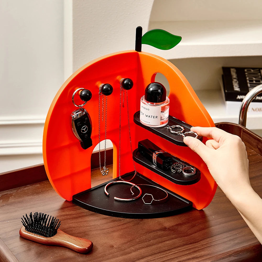 Orange-Shaped Multifunctional Storage Rack | Creative Home Organizer