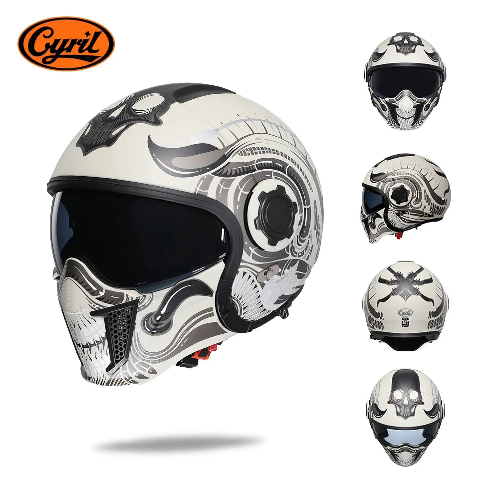 Lightweight Convertible Full Face Helmet for Electric Scooters