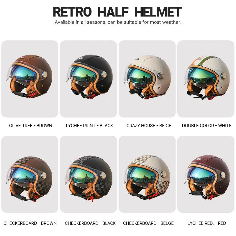 Stylish Yellow Leopard Print Open Face Motorcycle Helmet