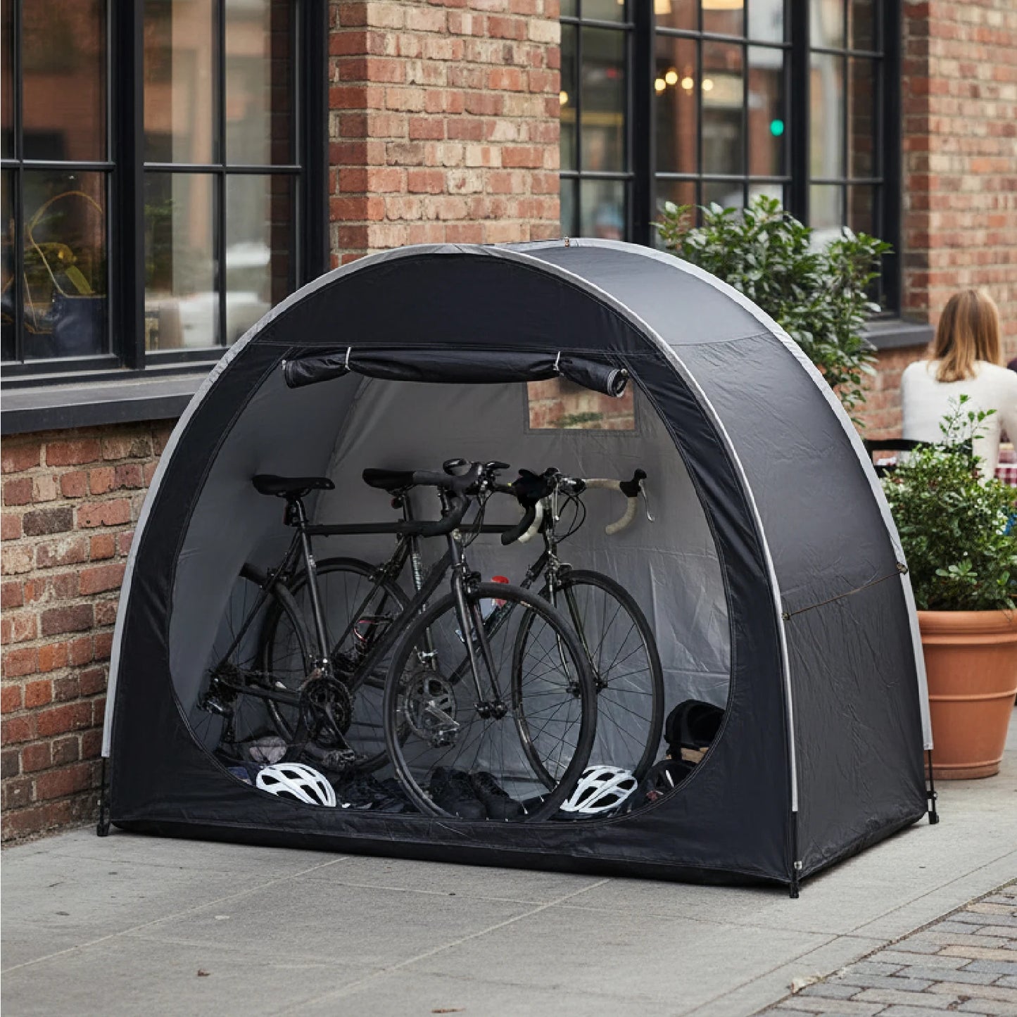Portable Thickened Oxford Cloth Bike Shelter Tent for Outdoor Travel