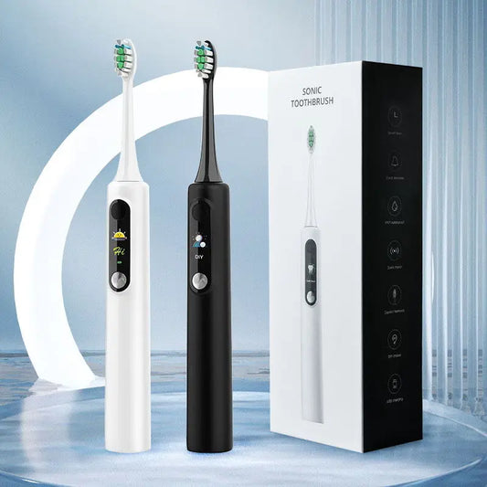 Cepillo de Dientes Eléctrico Ultrasónico Inteligente de Suspensión Magnética | Limpieza Profunda