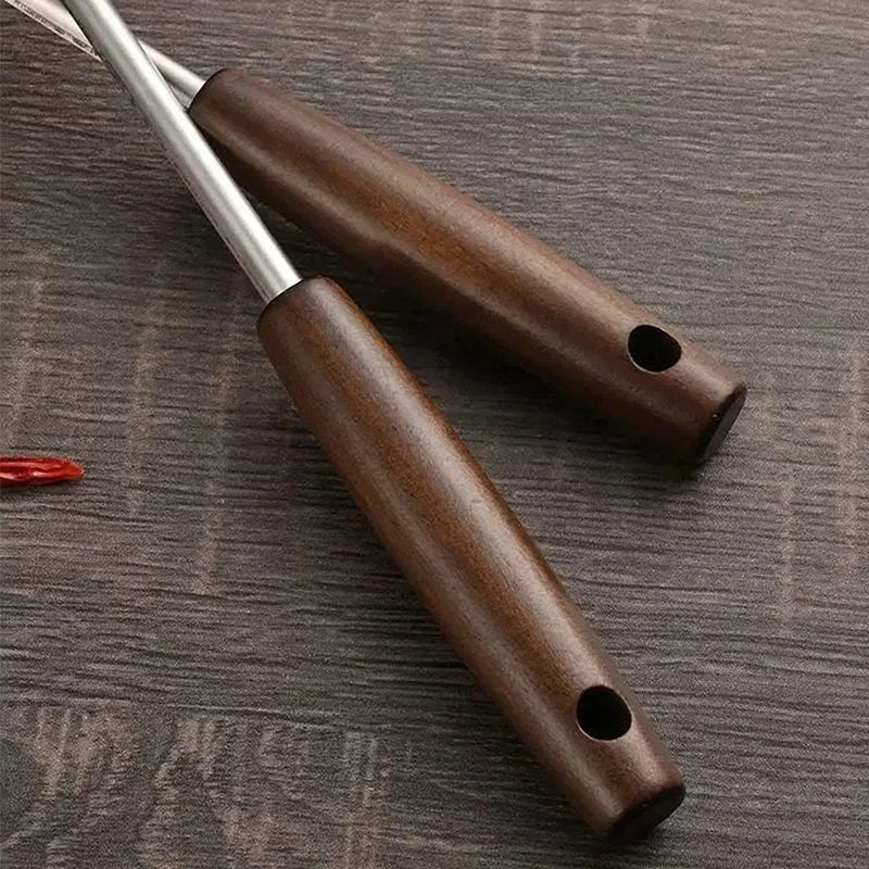 Stainless Steel Wok Spatula with Wooden Handle | Versatile Cooking Utensil