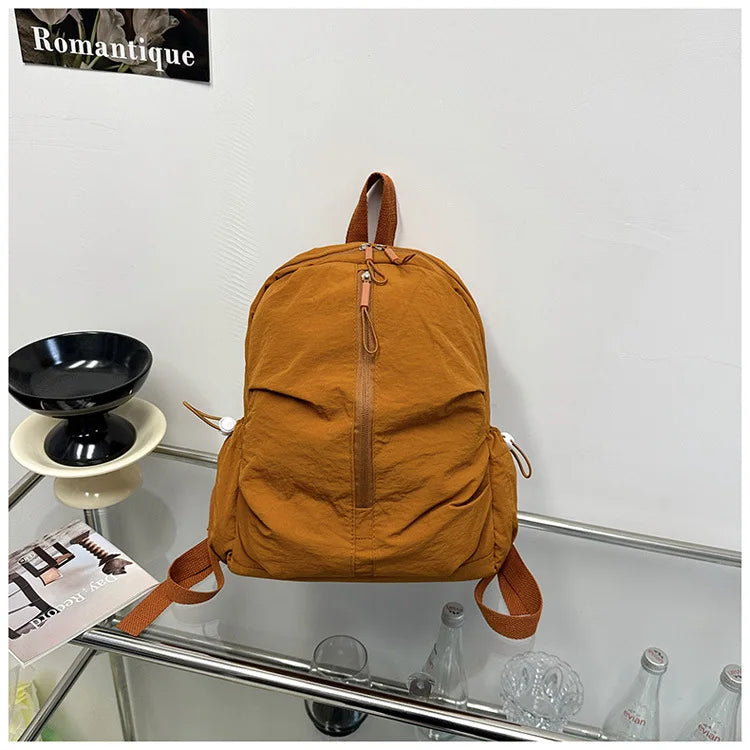 Lightweight Macaron Color Oxford Backpack for Women | Casual Chic bag