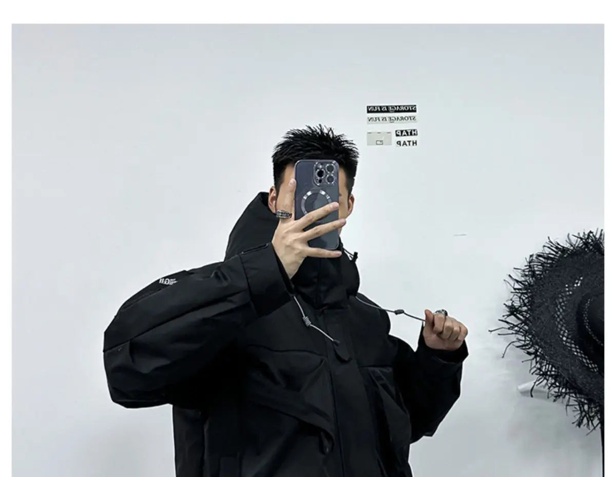 Men's Casual Hooded Parka | Warm Multi-Pocket Winter Jacket