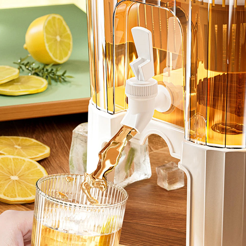 4.5L Cold Water Pitcher with Faucet | Portable Beverage Dispenser