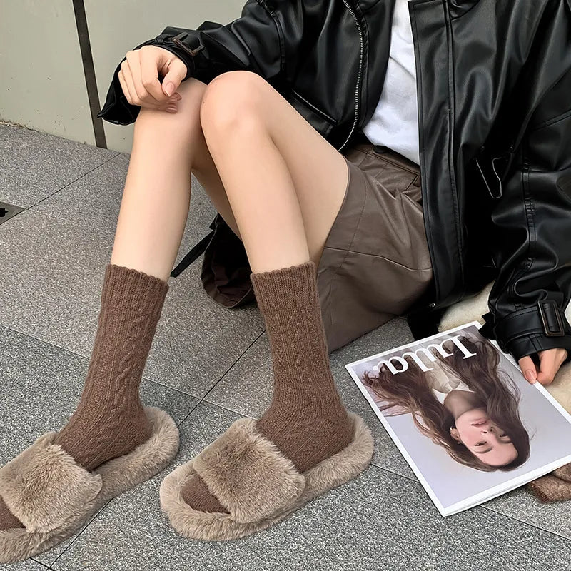 Women's Thicken Cashmere Wool Socks | Cozy Winter Essential