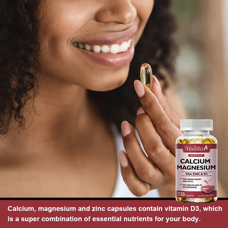 Calcium Magnesium Zinc D3 Capsules | Boost Bone & Muscle Health