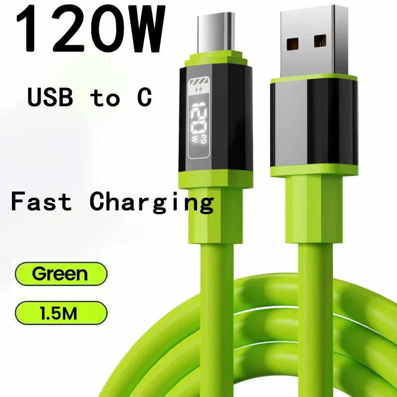 240W Type C to Type C Fast Charging Cable | High-Speed Data Sync
