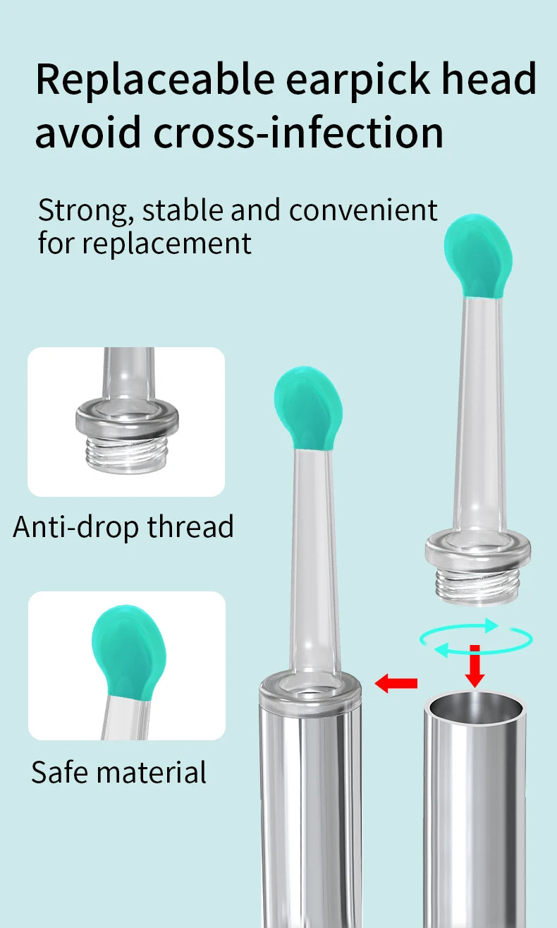 Smart Visual Ear Cleaner with Camera | USB-C Ear Wax Removal Tool
