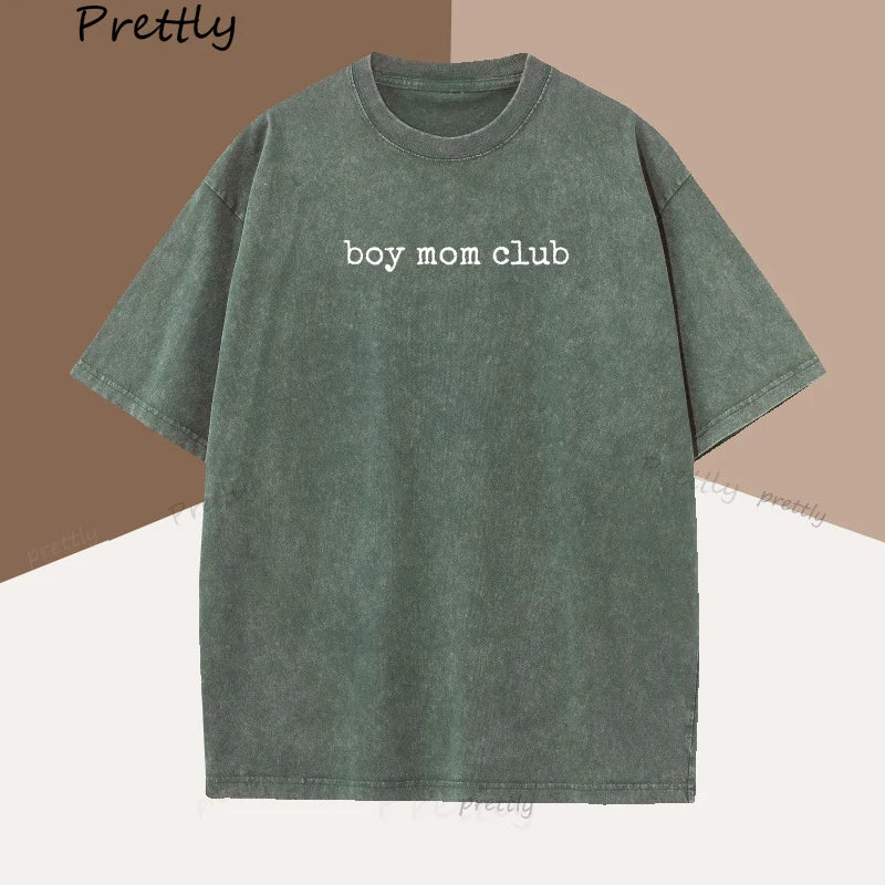 Cute Boy Mom Club T-Shirt | Comfortable Oversized Tee for Moms
