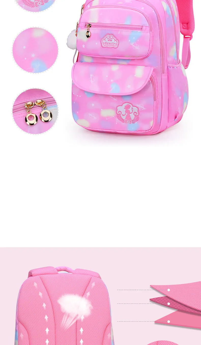 Stylish Pink School Backpack for Girls | Fashion Meets Functionality