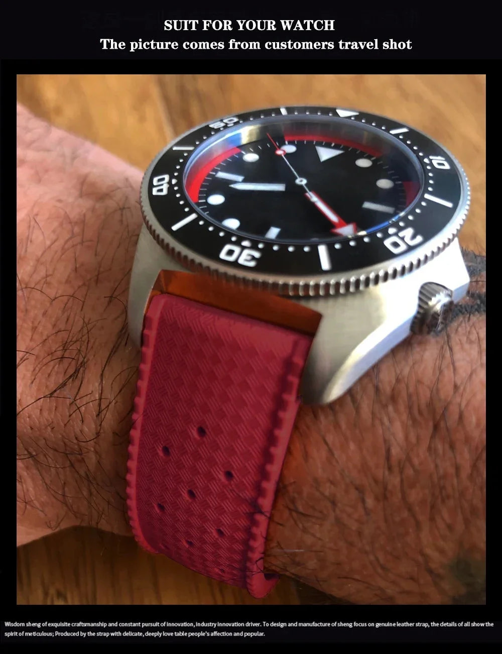 Tropical Silicone Watch Band | Quick Release Rubber Strap