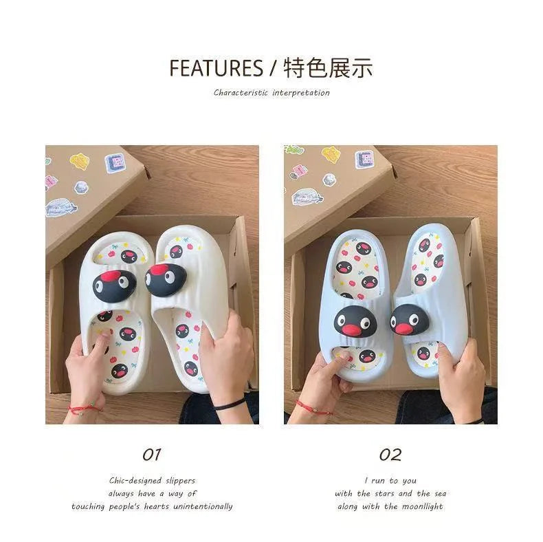 Cute Penguin Animal Slippers | Comfortable All-Season Footwear
