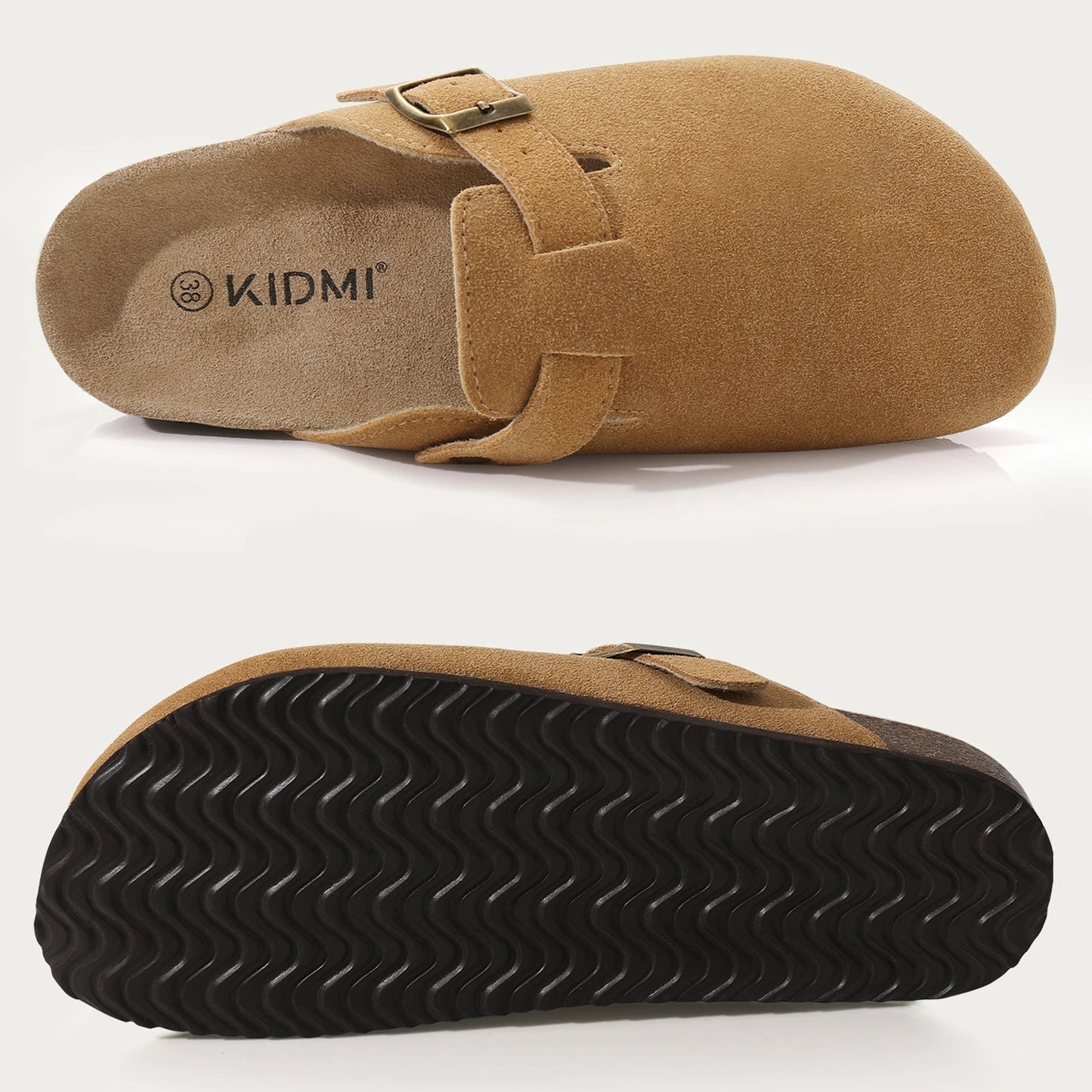 Cork Suede Clogs for Women | Stylish Summer Beach Slides