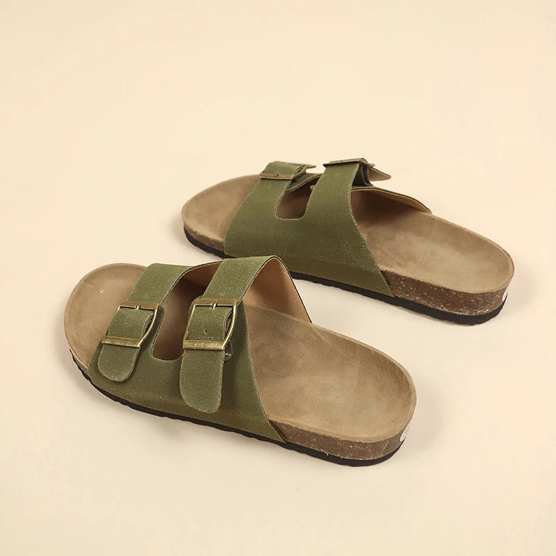Women's Stylish Flat Beach Sandals | Comfortable Outdoor Slippers