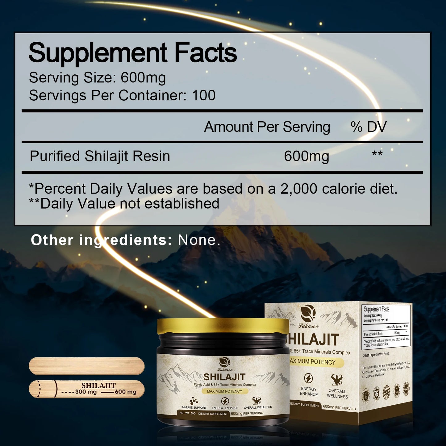 Premium Shilajit Supplement with 85+ Trace Minerals | Energy Boost