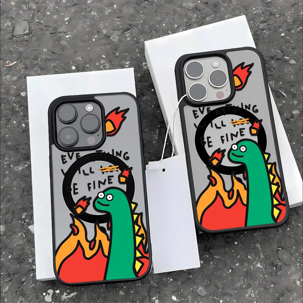Luxury Magnetic Shockproof Phone Case | Stylish Acrylic Cover