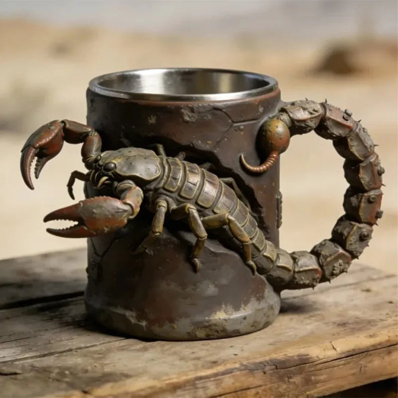 Creative 3D Scorpion Monster Mug with Unique Tail Handle