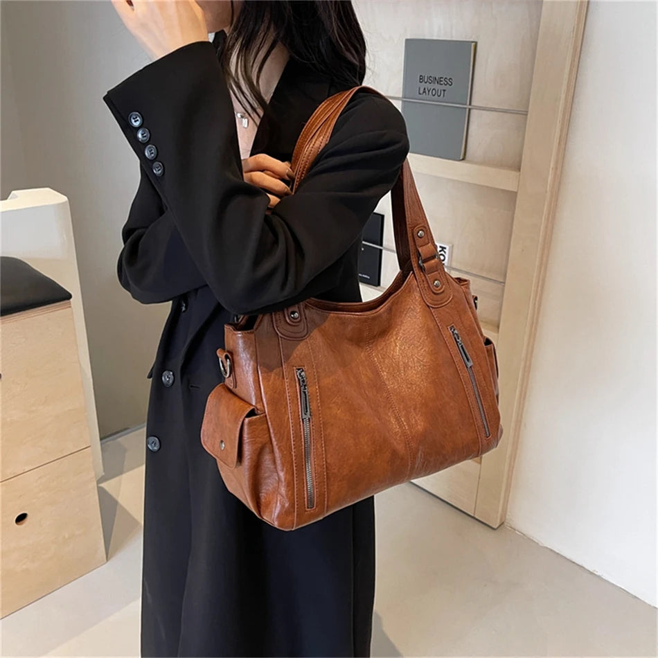 Stylish Large Capacity Shoulder Handbag | Versatile Tote Bag for Women