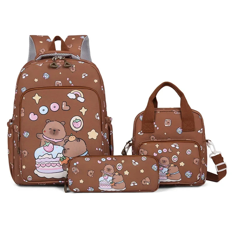 Colorful 3-Piece Backpack Set for School | Fun & Functional