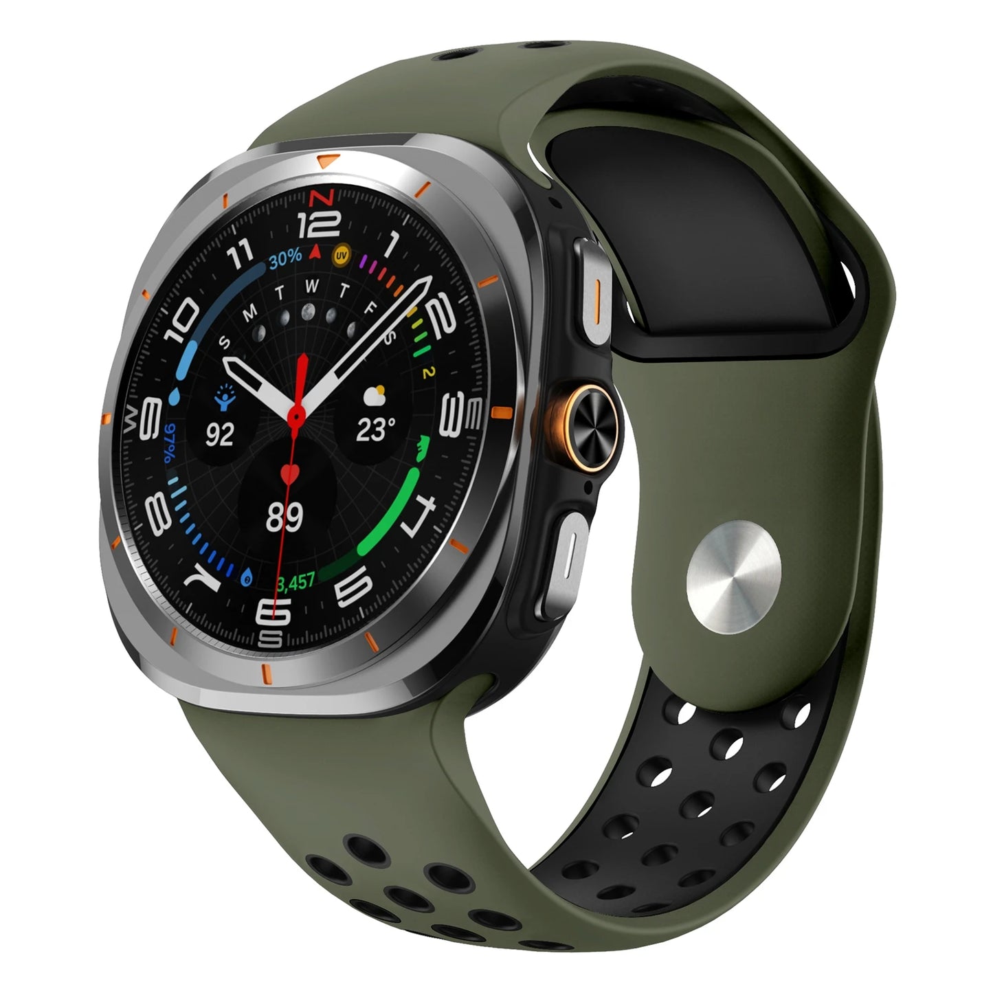Two-Tone Silicone Watch Strap | Stylish Replacement Band