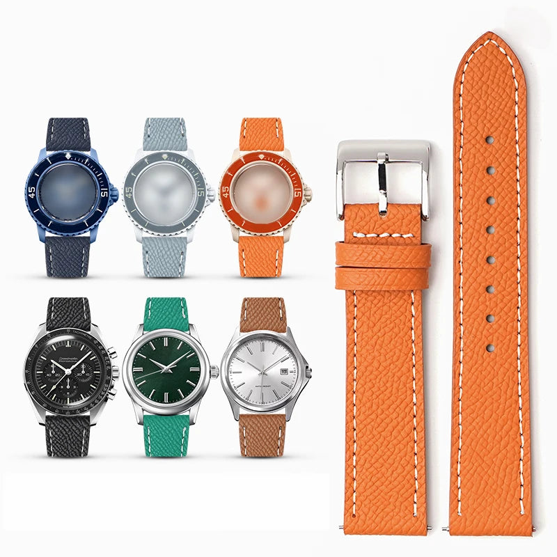 Calfskin Leather Watch Strap | Quick Release, Handmade Design