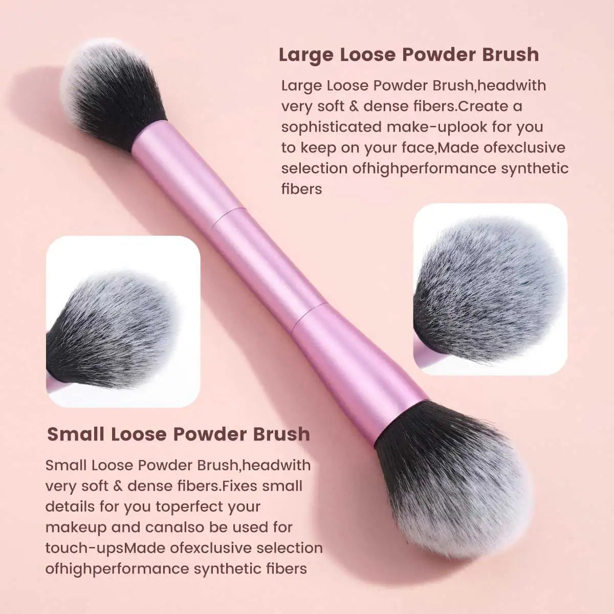 7pcs Double Sided Kabuki Makeup Brush Set | Flawless Finish