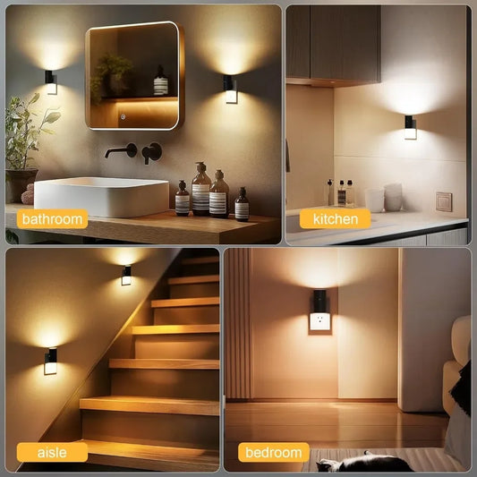 Luz nocturna LED regulable | Brillo ajustable con sensor
