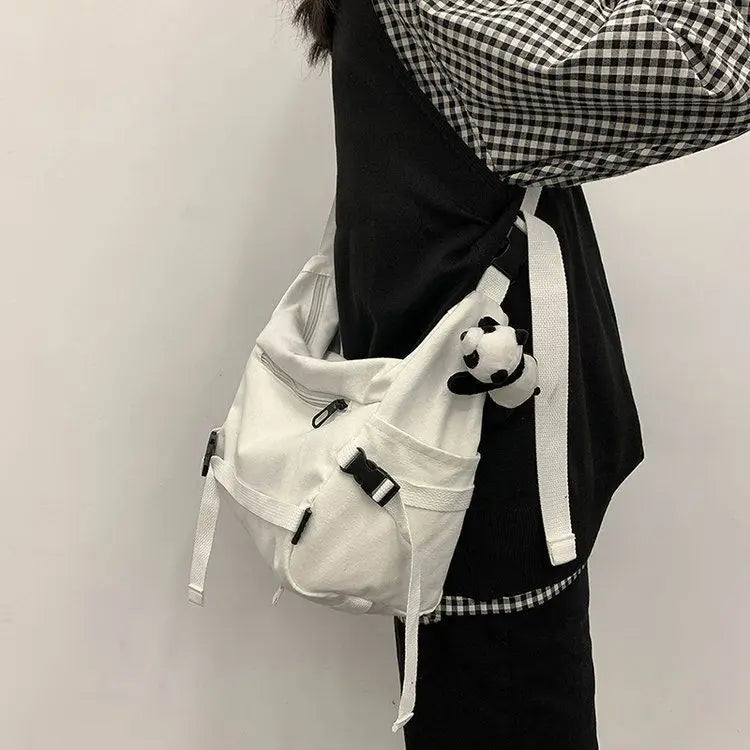 Stylish Canvas Crossbody Bag for Women | Versatile Messenger Purse