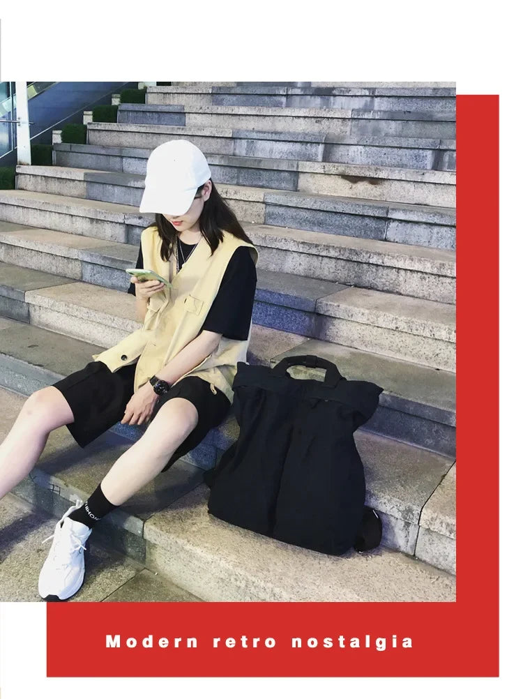 High Capacity Solid Color Backpack for Women & Teens | Travel & School Bag