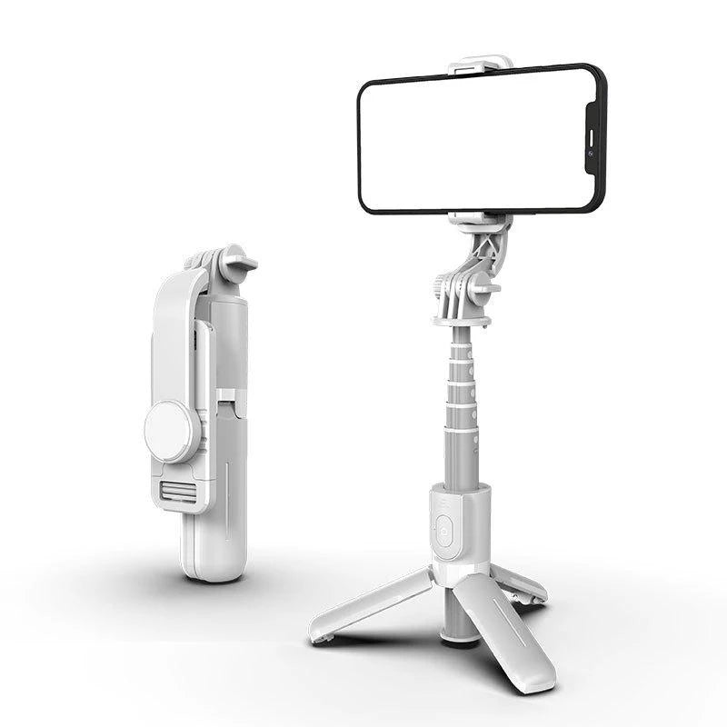 Extended Selfie Stick Tripod with Wireless Bluetooth Remote & LED Light