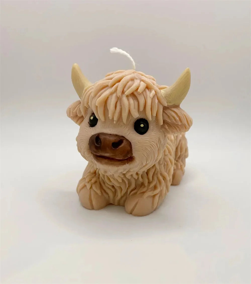 3D Highland Cow Silicone Mold | Craft Unique Animal Decor
