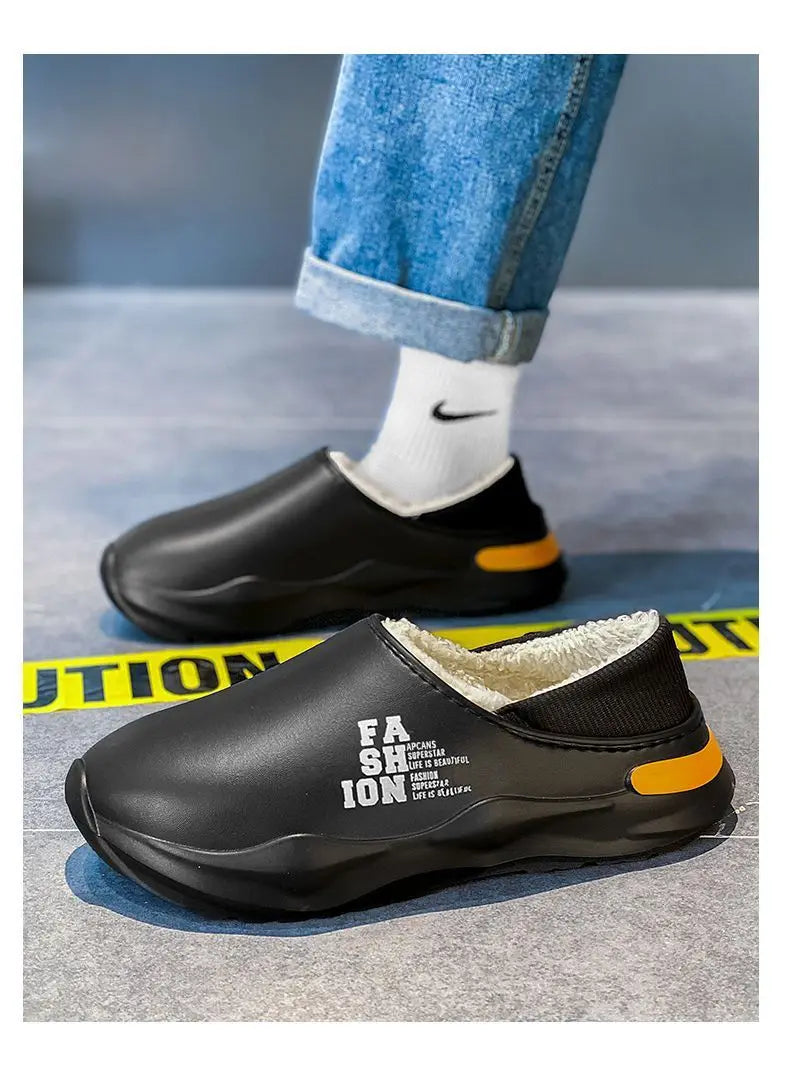 Men's EVA Waterproof Outdoor Slippers | Cozy Winter House Shoes