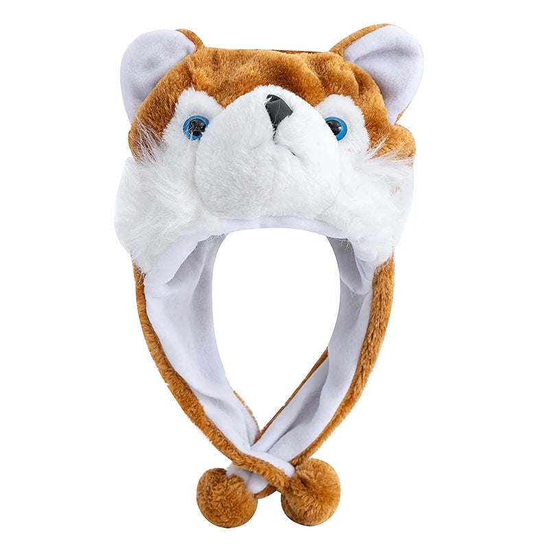 Unisex Funny 3D Bulls Head Plush Winter Beanie | Cozy Cartoon Hat