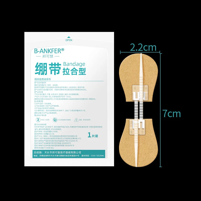 Portable Zipper Tie Wound Closure Patch | Quick Hemostatic Band-Aid