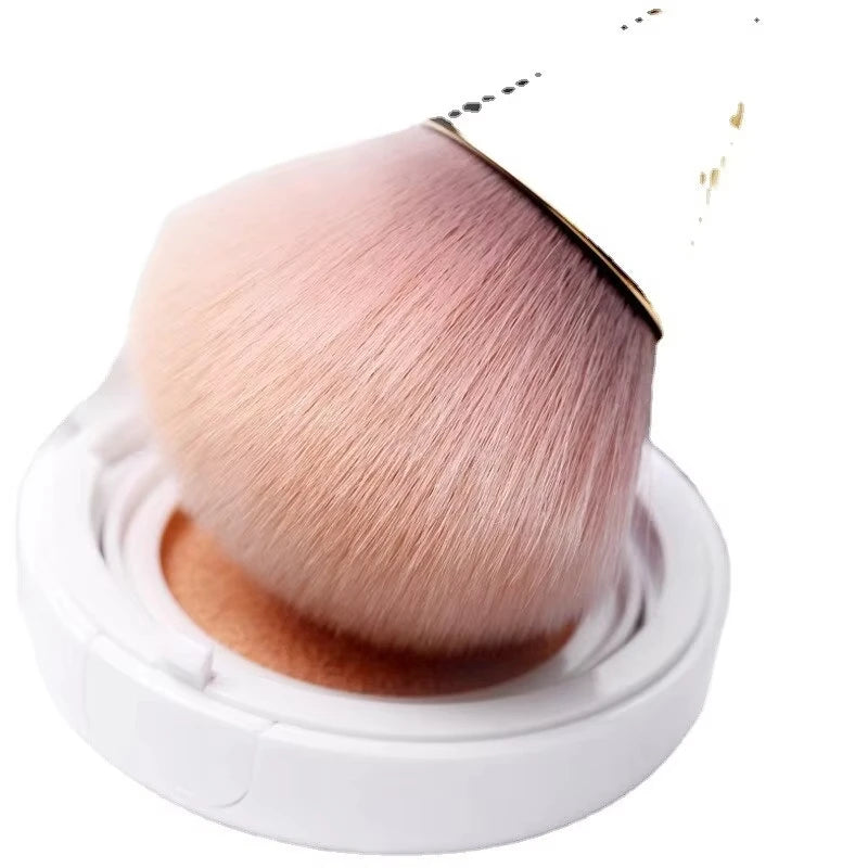 Soft Rose Golden Fan Makeup Brush | Achieve Flawless Beauty