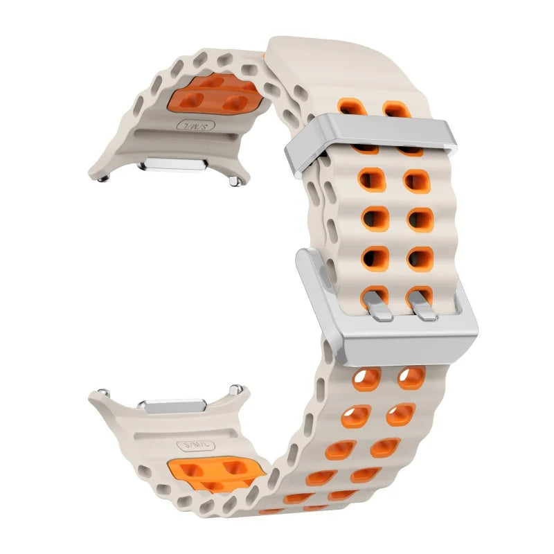 Silicone Sports Strap for Galaxy Watch | Breathable Marine Band