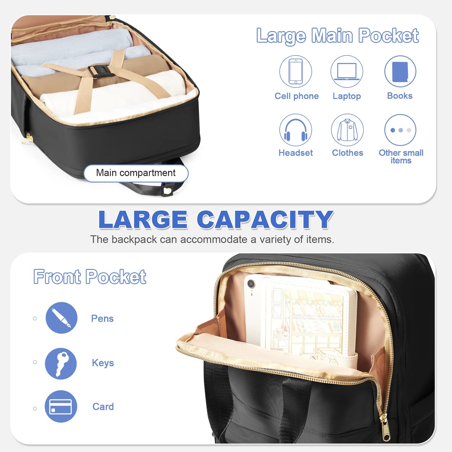 Fashionable Travel Backpack | Stylish Women's Schoolbag