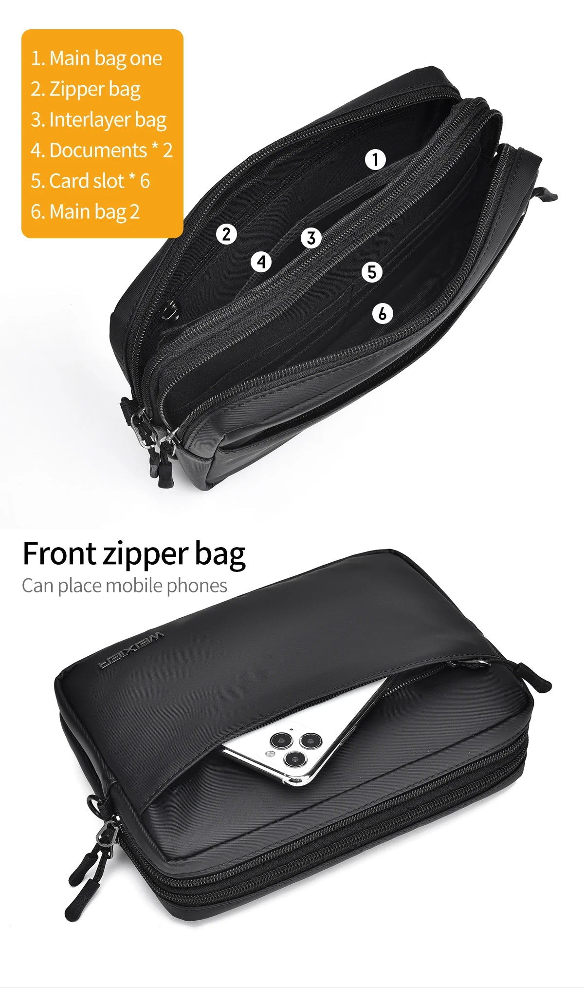 Men's Waterproof Messenger Bag | Versatile Outdoor Shoulder Bag